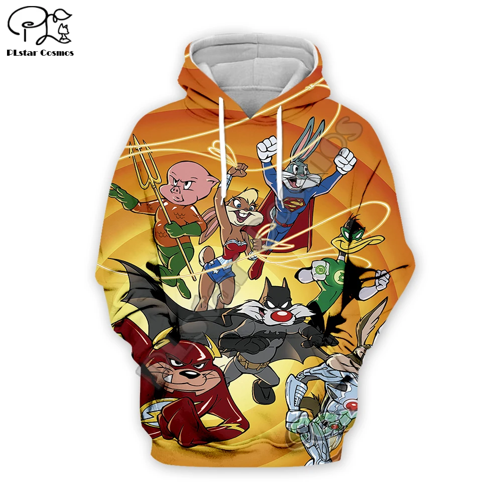 

PLstar Cosmos Anime Bugs Bunny colorful Cartoon tracksuit New Fashion 3DPrint Zipper/Hoodies/Sweatshirt/Jacket/ Mens Womens s-14