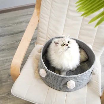 

Nordic Cat Bed House Washable Kitten Kennel Eco-friendly Cat Nest Pets Sleeping Bed For Small Dog Puppy Cat Basket Pet Supplies
