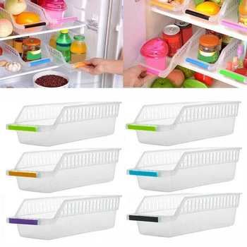 

HOT SALE 6 Pcs Fridge Organizer Drawer Storage Box Pull-out Case Box