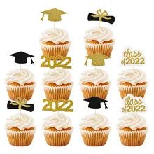 

Class of 2022 Cake Topper Congrats Grad Cupcake Wrapper for 2022 Graduations College Celebration Party Birthday Cake Decorations