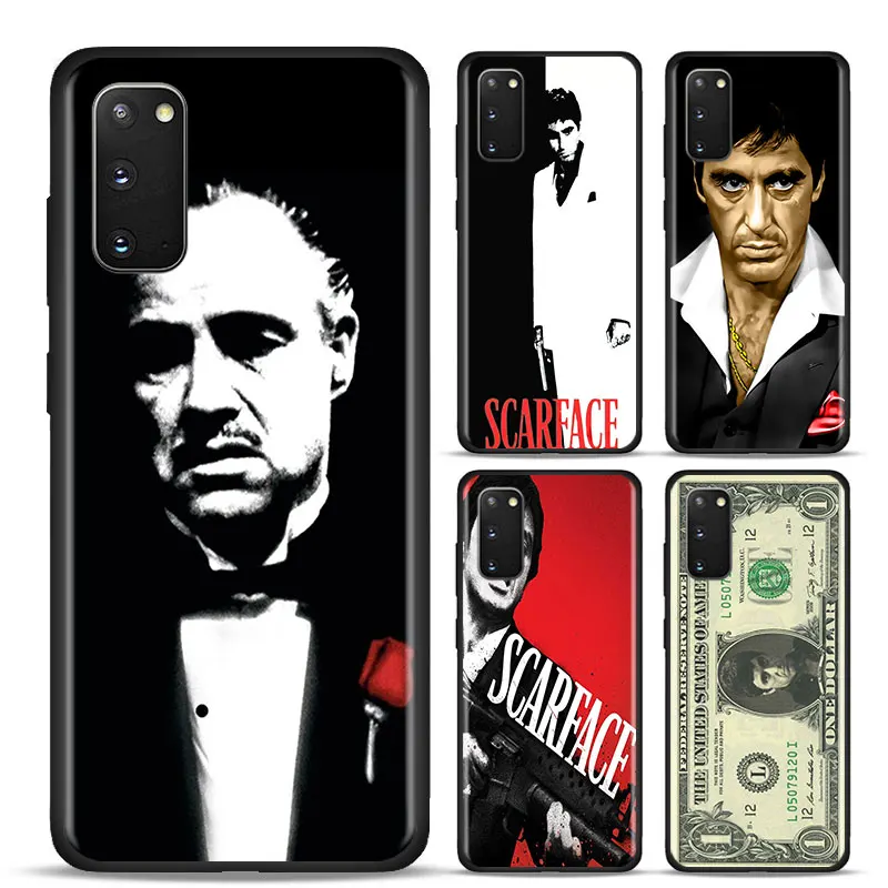 Силиконовый чехол Scarface Godfather для Samsung Galaxy S20 Ultra S8 S9 S10 Lite S10e Plus 5G S7 Edge|Бамперы| |