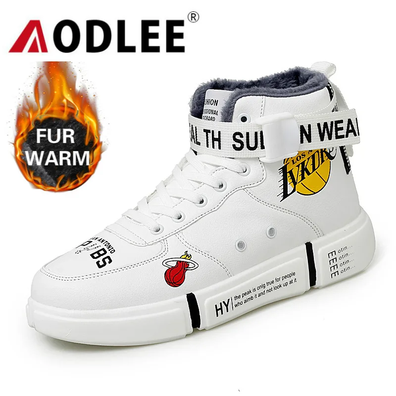 

Men Winter Shoes Hot Sale Plush Fur Warm Winter Boots Fashion Warm Comfortable Hard-wearing Casual Sport Shoes for Male AODLEE