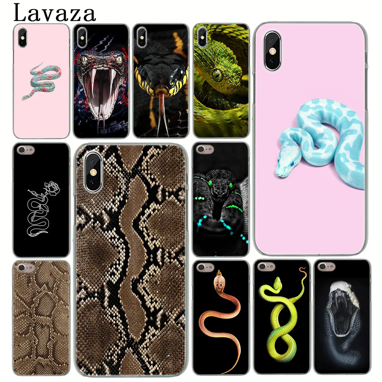 Lavaza жесткий чехол для телефона с изображением черепа змеи iPhone XR X 11 Pro XS Max 8 7 6 6S 5