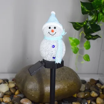 

New Hot Solar Snowman Decoration Lights Garden Lawn Courtyard Landscape Lighting Christmas LED Lamp USJ99