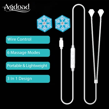 

Portable Mini Pulse Body Massager Mobile Phone Control EMS Muscle Stimulator Therapy Meridian Instrument with Electrode Pads