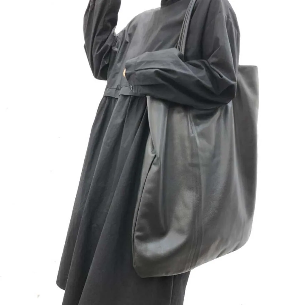 Tote Casual Large Leather Bag Soft Genuine Leather Lady commute Shoulder Bag Laptop Weekend Travel Bolsa Feminina