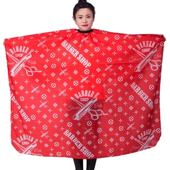 

1Pcs Red Hairdresser Capes Professional Cutting Hair Waterproof Cloth Salon Barber Gown Cape Hairdressing Hairdresser Cape for A