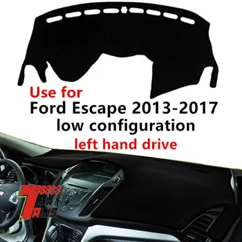 

Taijs left hand drive car dashboard cover for Ford Escape 2013-2017 low configuration auto dashboard rug for Ford Escape 13-17