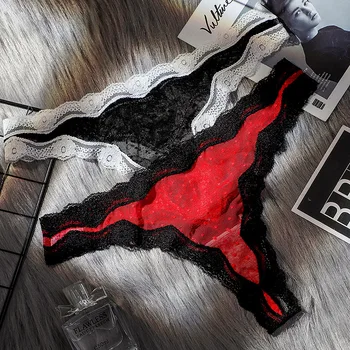 

Women Underwear Kawaii Lingerie Thongs Vs Secret Pink Fashion Cotton G-String Low-Rise Lace Panties Tangas Women Sexy Colorblock