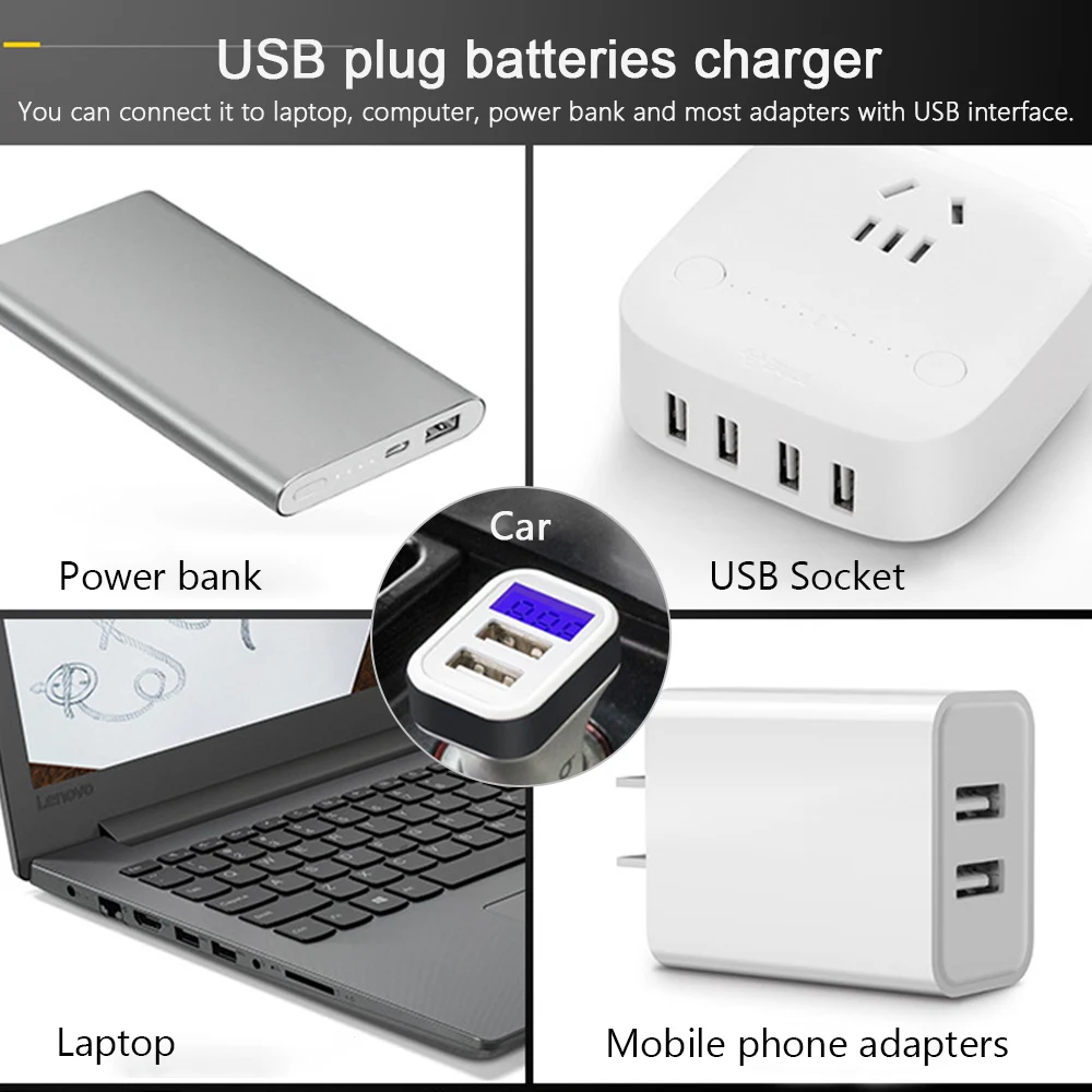 YONII Q4 3,7 V 18650 Батарея Зарядное устройство USB перезаряжаемый аккумулятор 4 слота независимой зарядкой умная защита от избыточного заряда благодаря для 18350 16340 14500 Батарея