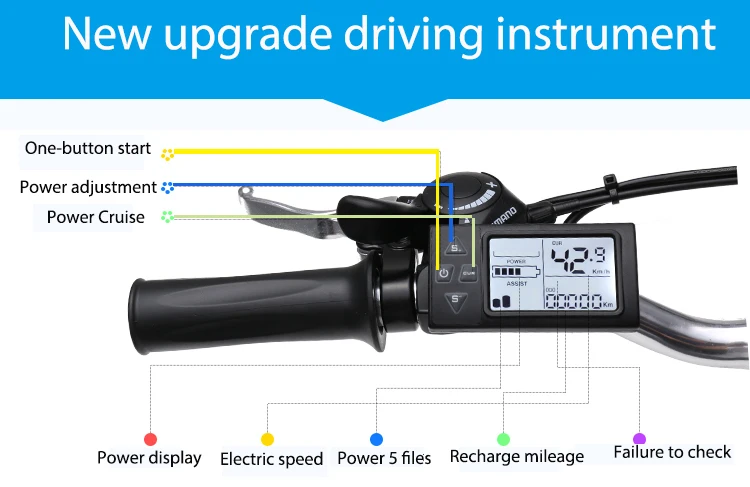 Perfect - 21 26 - Inch Folding Electric Bike Speed Mountain Bike 48v Lithium Mini Long Rang Ebike Battery Pack Adult Smart Lcd 0