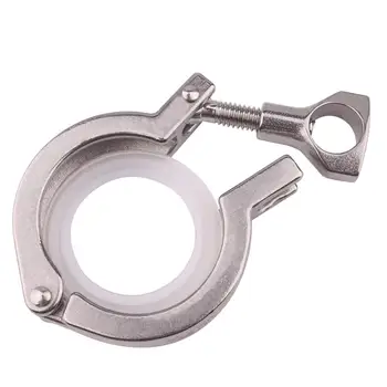 

Dernord tri clamp 2 & tri clamp 1.5 +Silicone Gasket (Pack of 2) Clover Sanitary Fitting Tri-clamp Gasket