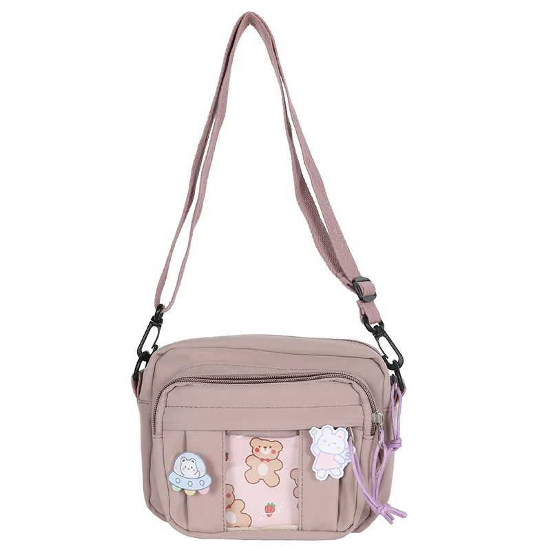 2022 Women New Cute Funny mobile phone bag Small Shoulder Bag Personality Creative Transparent Card Girl Student Messenger Bag