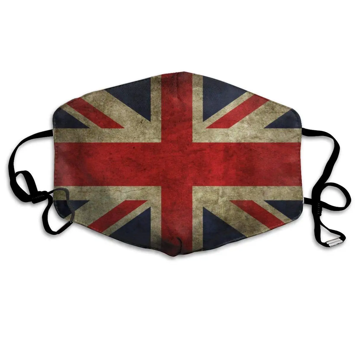 

NiYoung Unisex Breathable Vintage UK British Flag Mouth Mask, Adjustable Earloop Anti Dust Pollution Face Mask for Running