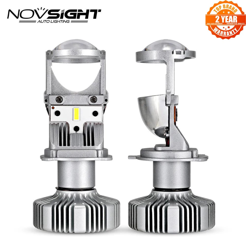 NOVSIGHT 80 W/Pair лампа H4 светодиодный проектор мини объектив автомобильная 12000 лм