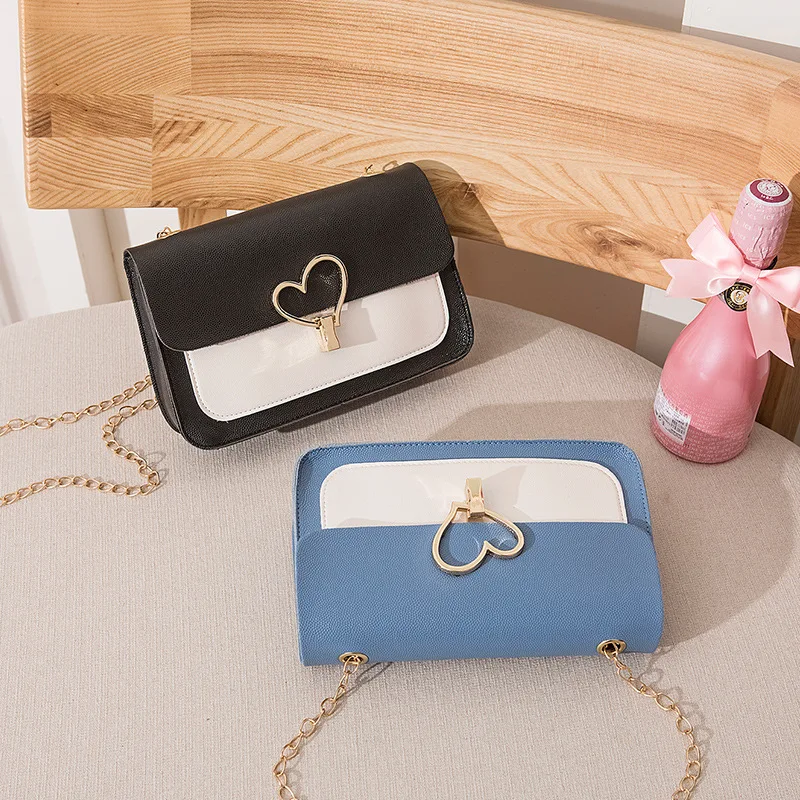 

Fashion Textured Contrast Color Bag Bag WOMEN'S Bag Summer Hipster Square Bag 2019 Summer New Style Western Style Textured Shoul