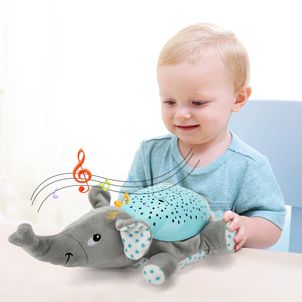 

Infant Luminous Plush Dolls Projection Musical Dreamy Starlight Projector Toys for Baby Sleep