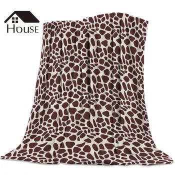 

Animal Texture Giraffe Throw Blanket Soft Comfortable Velvet Plush Blankets Warm Sofa Bed Sheets