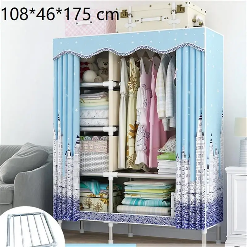 Kleiderschrank Armario Tela Meuble Armoire De Rangement Moveis Para Casa Guarda Roupa шкаф для спальни мебель гардероб - Цвет: MODEL A