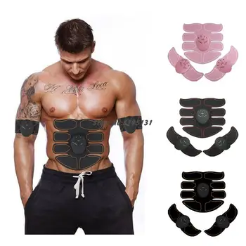 

8 Packs Abdominal Ems Muscle Stimulation Trainer Smart Fitness Abdominal Training Electric Weight Loss Stickers Lazy Massager