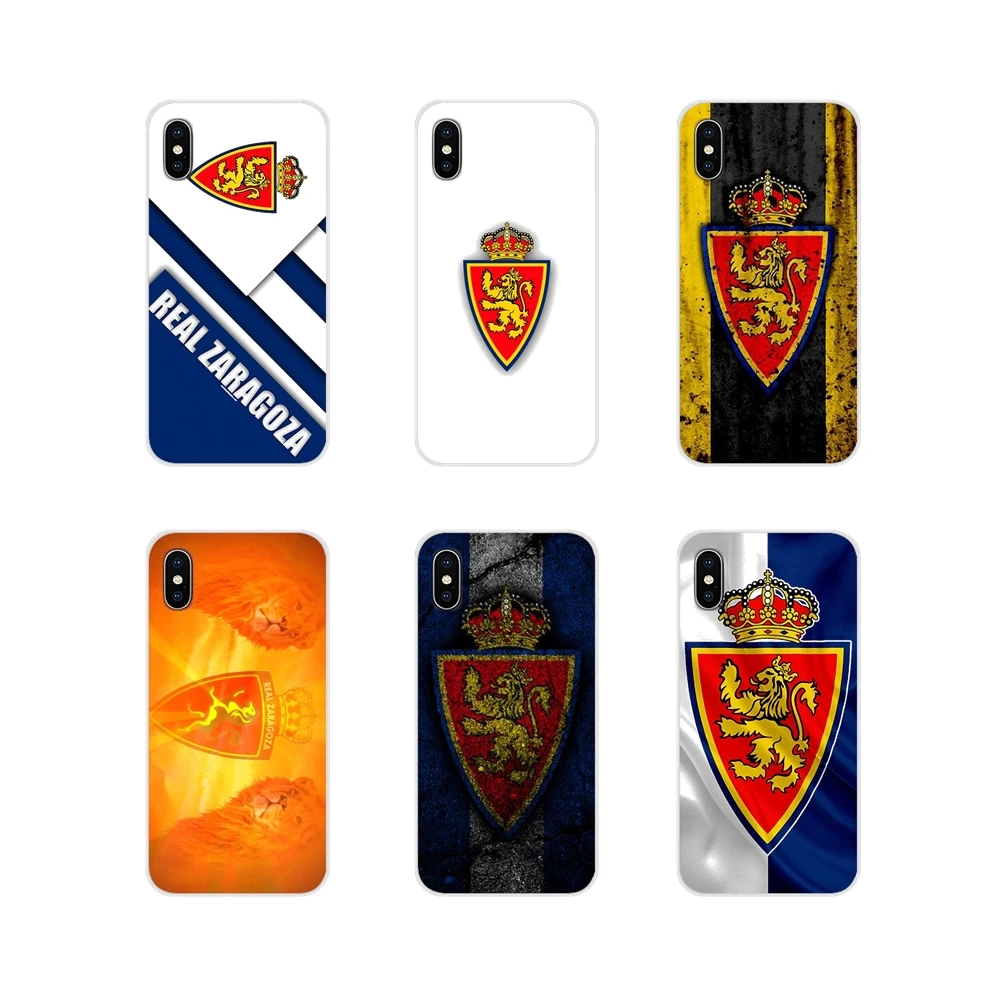 Для Apple iPhone X XR XS 11 12Pro MAX 4S 5C SE 2020 6S 7 8 Plus ipod 5 6 Real Zaragoza FC team аксессуары чехол для