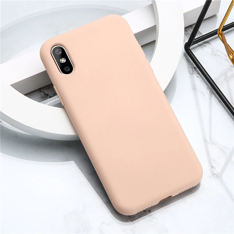 Pink Мягкий Летний жидкий силиконовый чехол для Xiaomi mi CC9 E 9T A3 A2 A1 mi 9 SE mi 8 Lite Red mi K20 7A 7 6A 6 Note 7 8 Pro - Цвет: Pink