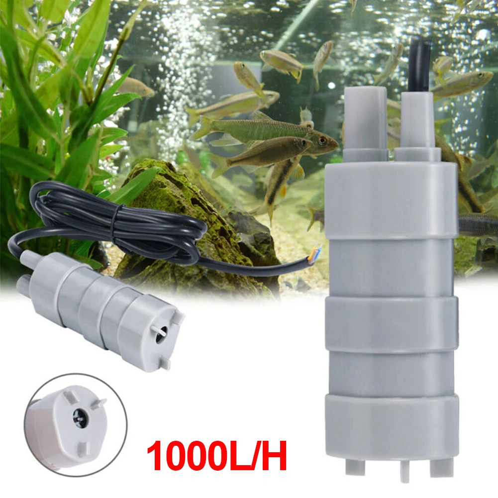 DC 12V Submersible Water Pump Camper Motorhome High Flow Whale Pump 1000L/H 5M High Quality Durable Engineering Plastics Pump