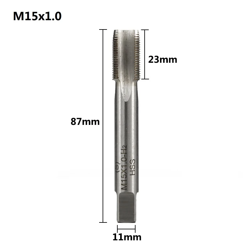M15x1.0 CMCP 1 шт. M3 M4 m5 m6 m8 m10 m12 M15 HSS правая ручная машина кран прямая флейта винт кран сверло Метрическая Резьба Кран вилка кран - Цвет: M15x1.0