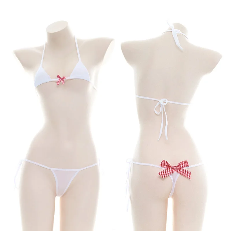Ιαπωνικά σέξι εσώρουχα χαριτωμένο Lolita Haruku Kawaii Micro Mini μπικίνι γοτθικό ενηλίκων cosplay ερωτική στολή σουτιέν γυναίκες_voghion.com
