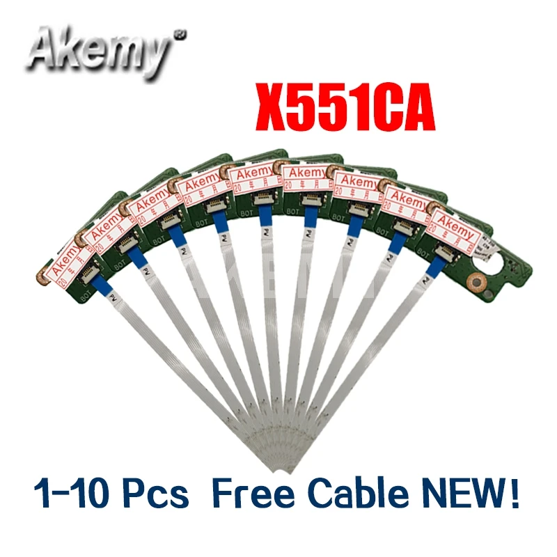 1-10 шт. для For Asus X551 X551M X551MA X551MAV X551C X551CA F551 F551M плата кнопки питания с кабелем |