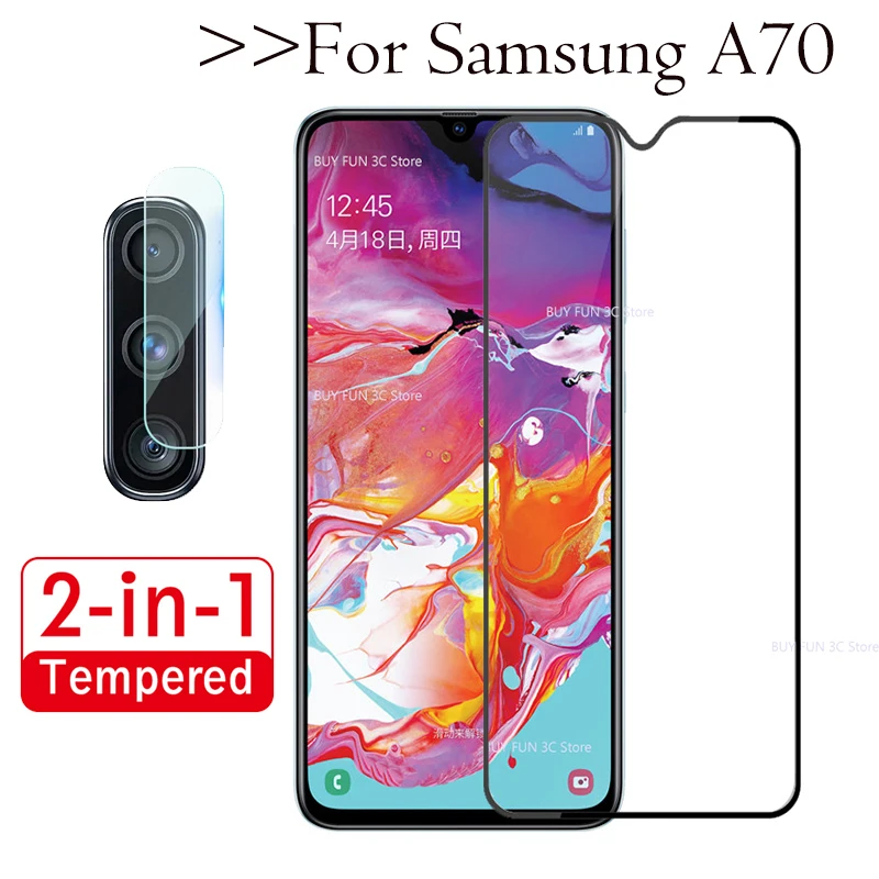 Закаленное стекло для Samsung Galaxy A70 защита экрана Защитное 2019 защитная пленка A7050 DS a