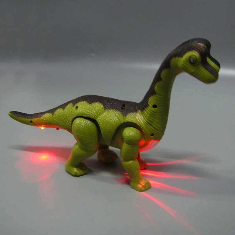New Style Children Electric Dinosaur Toy Soft Light Automatic Walking Sound Double Dragon Night Market Stall Hot Selling