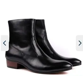 

Men PU Leather Shoes Low Heel Casual Shoes Dress Shoes Brogue Shoes Spring Ankle Boots Vintage Classic Male Casual TV270