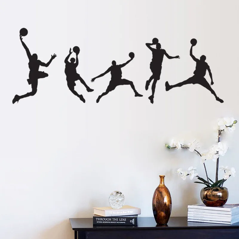 Awoo 4020 модные украшения наклейки на стену играть в баскетбол спорт мальчик спальня гостиная Наклейки для декора комнаты внешней торговли Removab