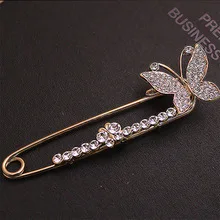 Yiwu Retro Small Deer Head Elk Long Brooch Men Suit Collar Pin Yiwu F007