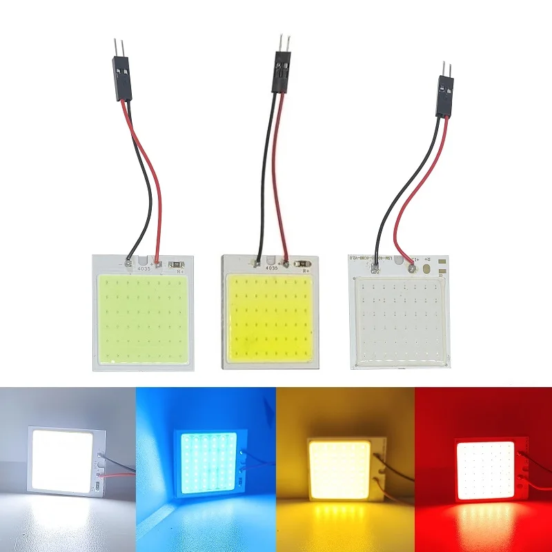 2 шт. T10 w5w Led Cob 48SMD Автомобильная внутренняя лампа для чтения панель автомобиля