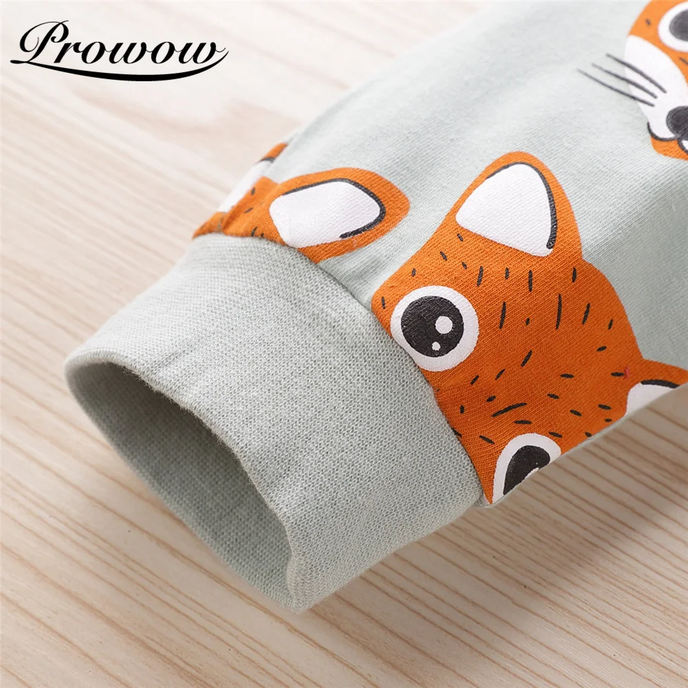 Fox Cartoon Jumpsuits For Kids Newborn Baby Boys Clothing Zipper Hooded Baby Girl Clothes Overalls Long Sleeve Infant Outfits baby clothes cheap