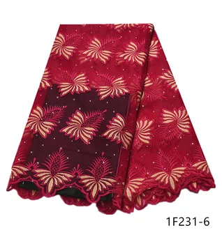 

2020 high quality Latest for women party dress With Stones African Nigerian Tulle Laces style guipure lace fabric Fabrics 1F231