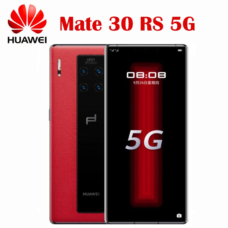 Официальный Оригинал Huawei Mate 30 RS 5G смартфон 12 г 512 Kirin 990 6 53 дюймов 2400 × 1176P OLED 4500 мАч