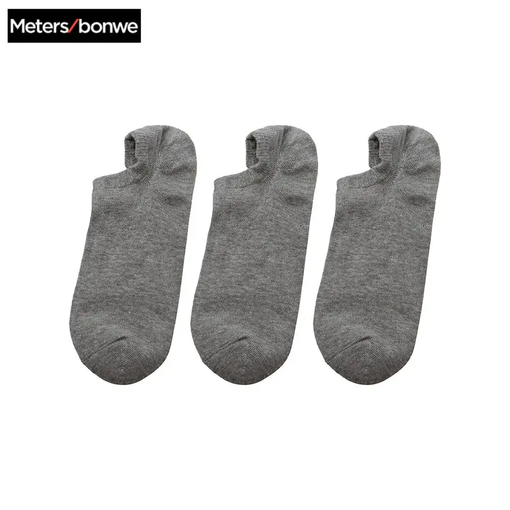 Metersbonwe/3 пар/лот Сезон весна лето Мужские хлопковые носки до щиколотки деловые