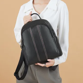 

Women's bag 2020 new fashion Korean version of the first layer of leather backpack ladies bag