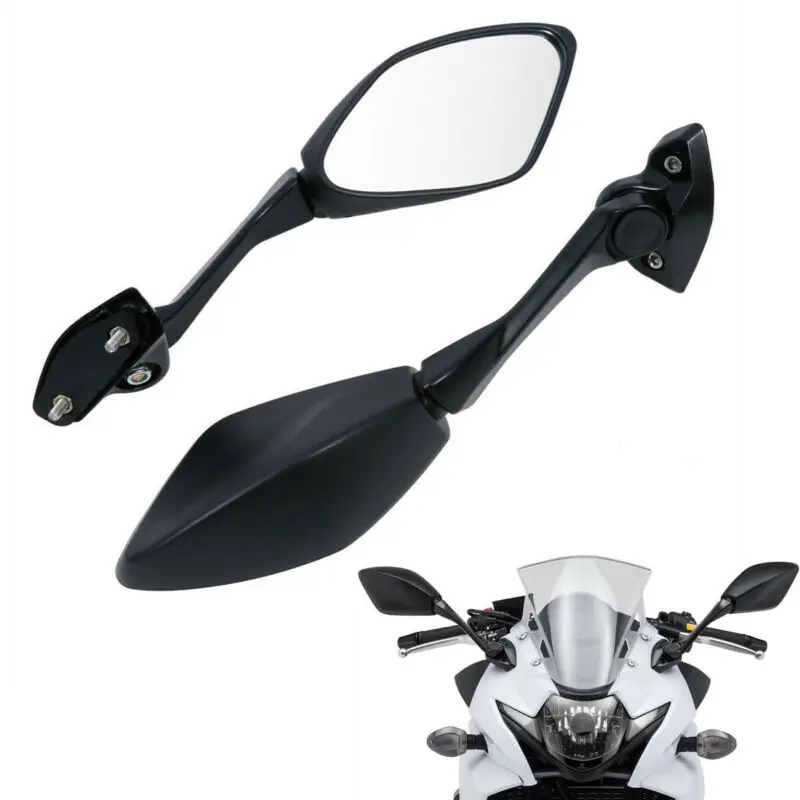 Пара зеркал заднего вида мотоцикла Зеркало для SUZUKI GSX250R GSX 250R черный