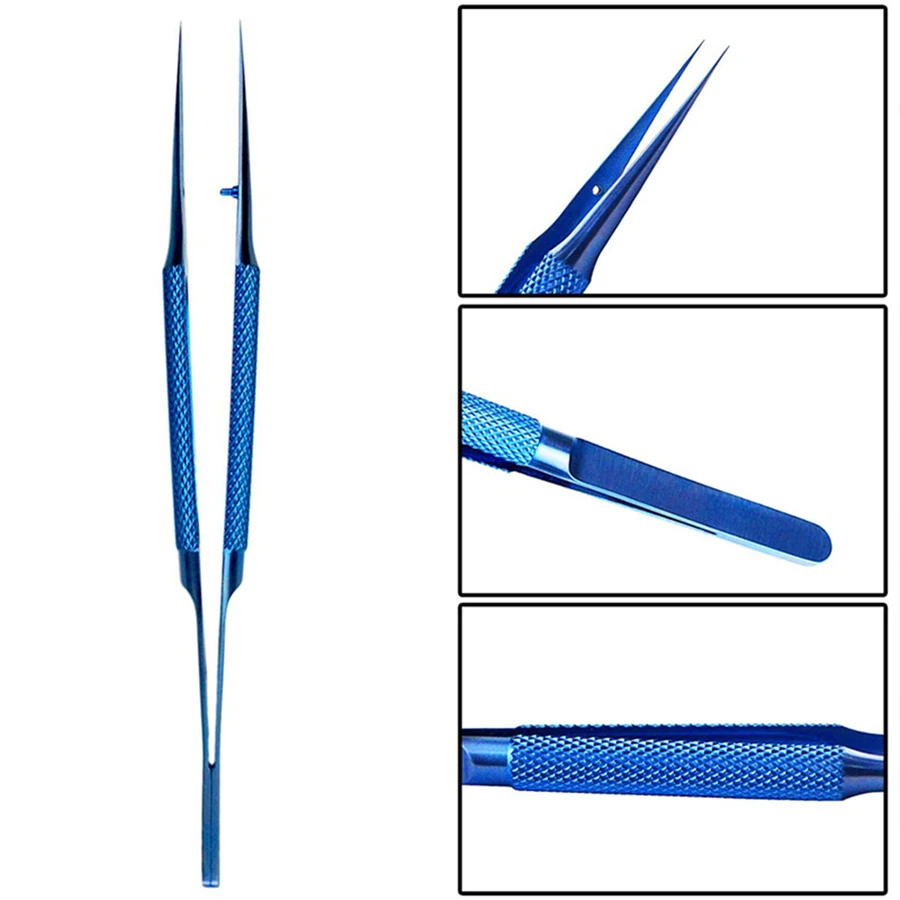 precision Titanium alloy tweezers fingerprint Fly Line Curned Straight Tip tweezers for phone Motherboard Repair tool