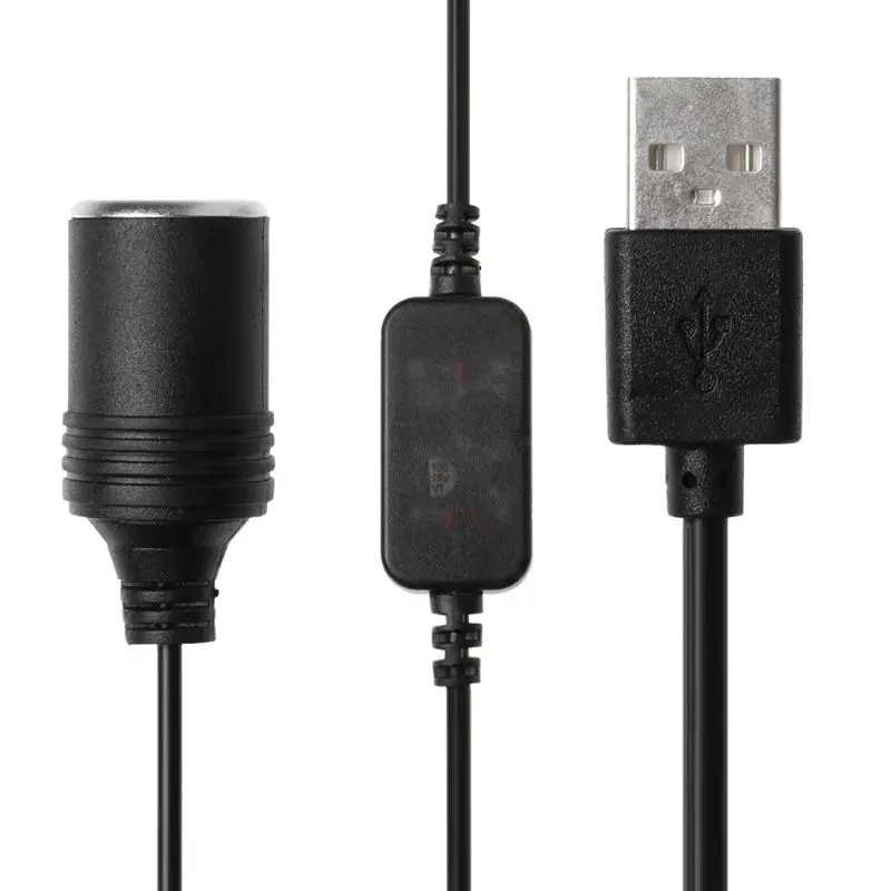 DC 5V USB до 12V розетка для автомобильного прикуривателя повышающий кабель напряжения для DVR gps 746D