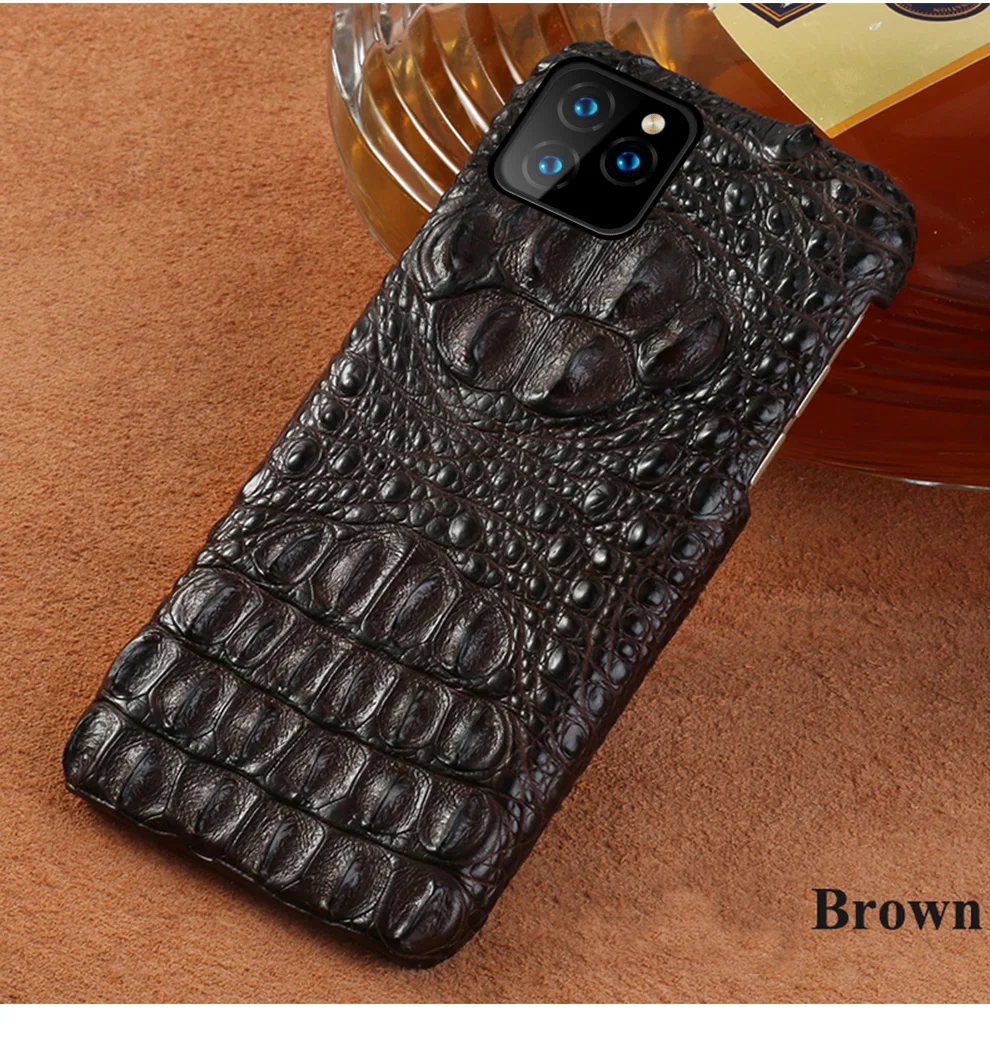 Чехол из натуральной крокодиловой кожи для iphone 11 pro max ...