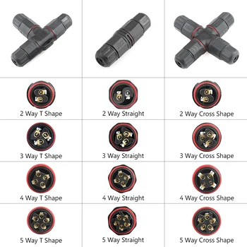 

2 3 4 5 Pin Terminal IP68 Waterproof Electrical Adapter Set electrical Connector Wire Connector Screw Pin LED Light connector