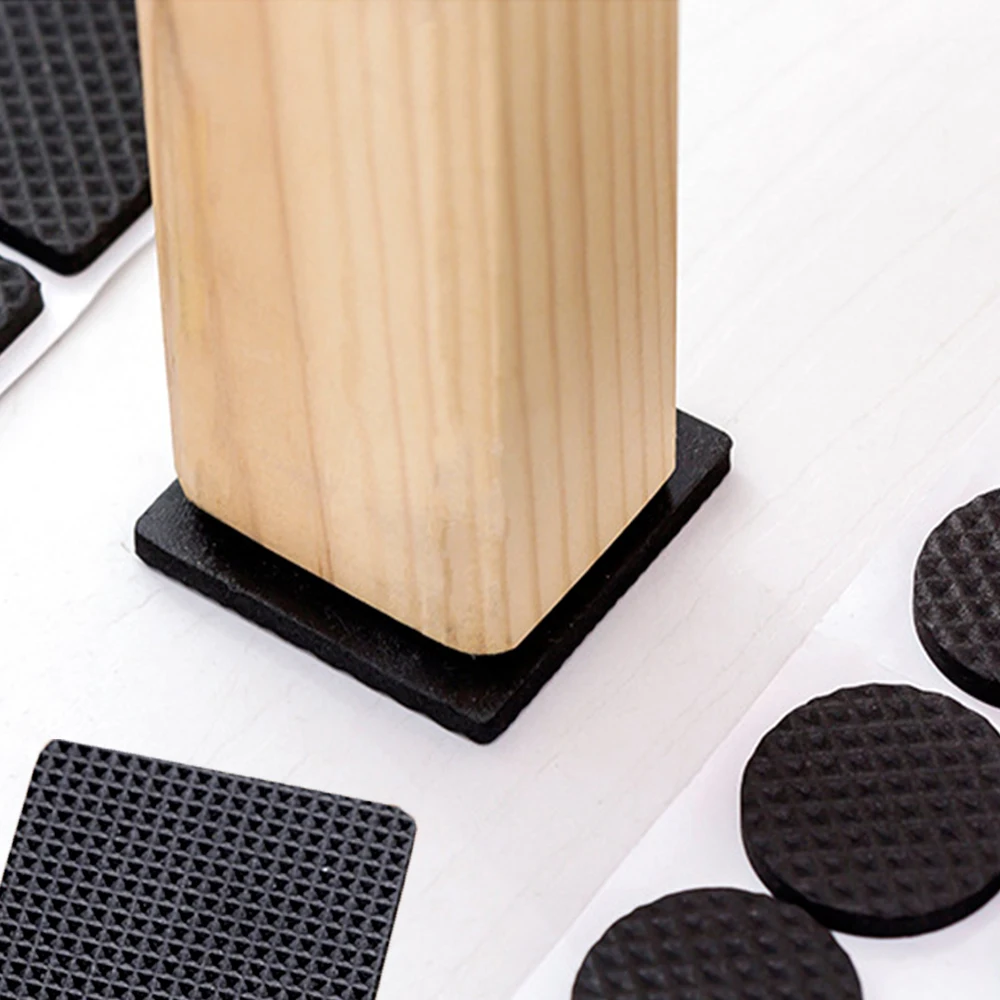 Round & Square Anti Slip Floor Protect Pads Self Adhesive Chair Table Furniture Feet Pads whalehouse