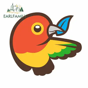 

EARLFAMILY 13cm x 11.4cm for Bower Fine Decal Fashion Car Sticker Sunscreen Personality Occlusion Scratch Suitable for VAN RV