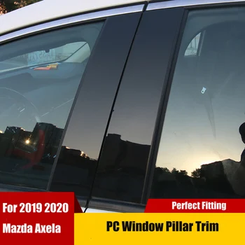 

For Mazda3 Mazda 3 Axela 2019 2020 Car Window Middle Pillar Stickers PC Shining Cover Trim Garnish Styling 8pcs/set