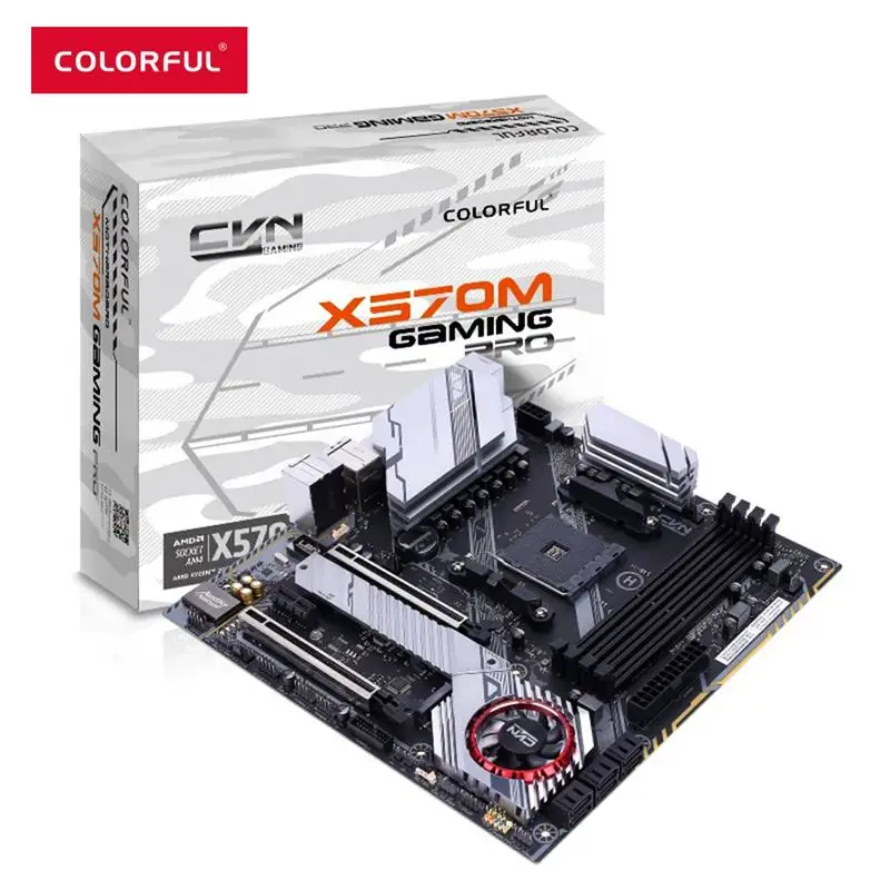 Цветная материнская плата CVN X570M GAMING PRO V14 двухканальная DDR4 SATA3.0/USB3.1 GEN1 для AMD AM4